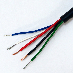 Кабель сигнальний USB cable 2х(38*0.1)+3x(7*0.127) black PUR