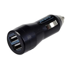 Автомобільний адаптер питания USB в прикуриватель [2.1A+1A]