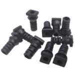 Flexible cable gland XD-23 3.8mm Black