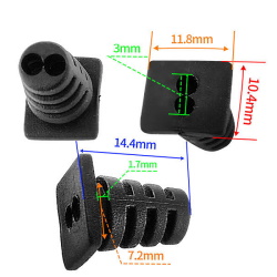 Flexible cable gland XD-30 3mm Black