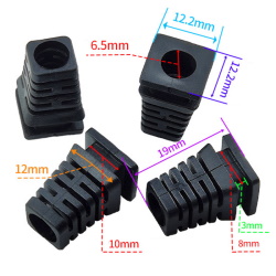Flexible cable gland XD-06 6.5mm Black