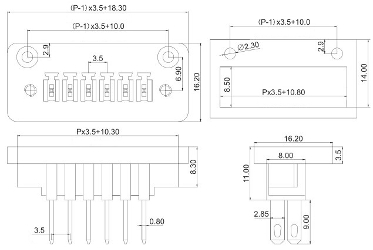 Клеммник разъемный XK15EDGWB-3.5-05P