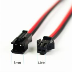 Connector  JST SM 2 pin detachable with 15cm wires
