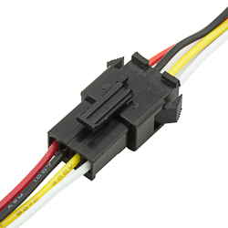 Connector SM 4 pin pluggable with wires