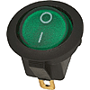 Switch with round button with illumination ON-OFF 3pin Green