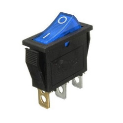 Key switch  KCD3-101N-5 backlit ON-OFF 3pin blue