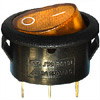 Key switch KCD1-101N-9 oval illuminated ON-OFF 3pin yellow