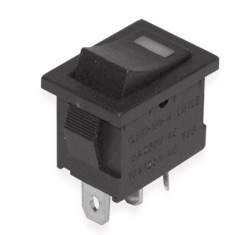 Key switch KCD1-101N-3 ON-OFF with red indicator
