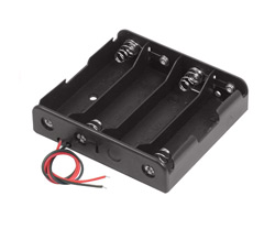 Battery compartment 4 * 18650 switching in series