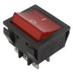 Key switch<gtran/> KCD7-301 ON-OFF 6pin RED