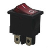 Key switch KCD1-201N-4 4pin illuminated ON-OFF 6A red