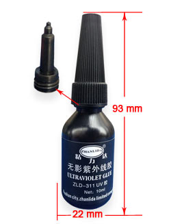  UV adhesive for glass, crystals  ZLD-311UV [10ml, UV-curing]