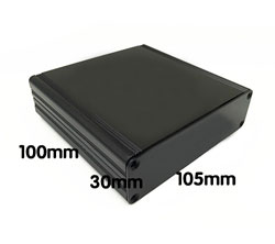 Корпус алюминиевый 100*105*30MM aluminum case BLACK