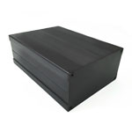Корпус алюминиевый 150*105*55MM aluminum profile box BLACK