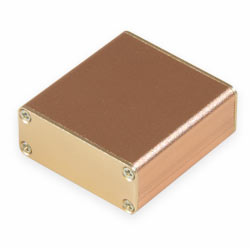 Корпус алюминиевый 45*45*18.5MM aluminum case GOLD