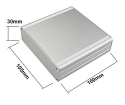 Корпус алюминиевый 100*105*30MM aluminum case SILVER