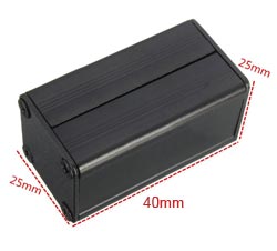 Корпус алюмінієвий 40*25*25MM aluminum case BLACK