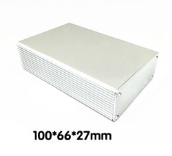 Корпус алюминиевый 100*66*27MM aluminum case SILVER