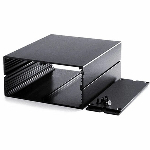 Корпус алюмінієвий<gtran/> 150*131*50MM aluminum profile box BLACK