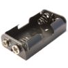 Battery compartment 2 * AA leads type clips crown 9V