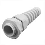 Sealed cable gland<gtran/> PG7 coiled White<gtran/>