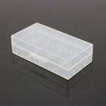Box (case, organizer) for batteries 2pcs 18650 or 4pcs CR123A transparent