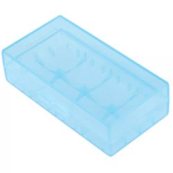 Box (case, organizer) for batteries 2pcs 18650 or 4pcs CR123A blue