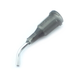 Dispensing needle for cartridges 1.2mm angled METAL-plastic