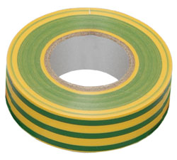  PVC insulating tape (15mm x 20m) YELLOW-GREEN