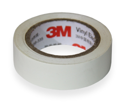  Electrical tape 3M 1500 PVC WHITE [18mm x 10m]