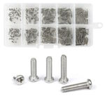 Set of stainless steel screws M1, M1.2 500pcs. stainless steel 304