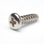 Self-tapping screw 2,3x8mm round head nickel plated