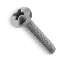 Stainless screw M2.5x8mm half round PH stainless steel 304