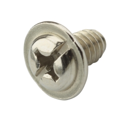 Nickel plated screw UNC1/4-20x10x14 with inch thread
