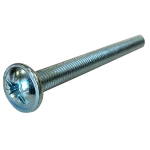 Galvanized screw<gtran/> М6х70mm semicircular head, slot PZ+PL<gtran/>
