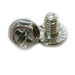 Nickel plated screw UNC6-32 L=6mm hex head