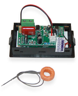 Вольт-Амперметр панельный D69-2042A  [ЧЕРНЫЙ, LCD, 80-300V, 0.1-50A AC]