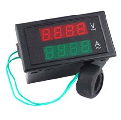  Panel Volt-Ammeter  DL69-2042 [BLACK, LED, 80-300V, 0.1-100A AC]