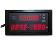  Panel Volt-Ammeter  DL69-2048 [BLACK, LED, 300V, 100A AC]