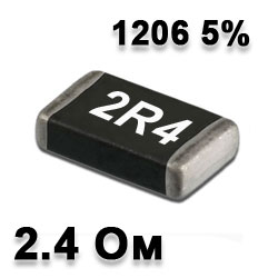 SMD resistor 2.4R 1206 5%