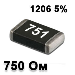 SMD resistor 750R 1206 5%