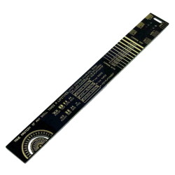 Лінійка PCB Ruler шаблон для електронщика радіоаматора 25см