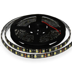 LED Strip Light SMD 5050 (60) IP24 White warm black base