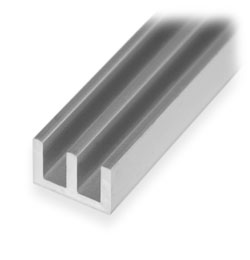  Profile W15 X 10 mm. 1 meter (anodized)
