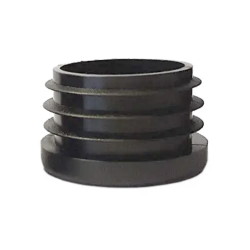 Plug for round pipe D=32mm inner black