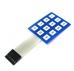 Keyboard  Membrane 12 buttons (3x4), 52x40mm.