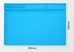 Heat resistant silicone mat TE-610 xxx*xxx mm BLUE