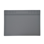 Heat-resistant silicone mat<gtran/> 405x305x3mm gray<gtran/>