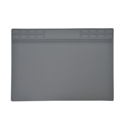 Heat resistant silicone mat TE-613 350*250 mm GRAY