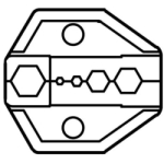 Вставка в кліщі ProsKit<gtran/> CP-336DP1 для обжима коаксиального и Belden кабеля